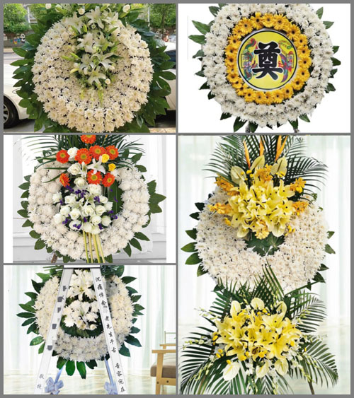山西晋城城区西上庄街道核桃洼村花圈速递